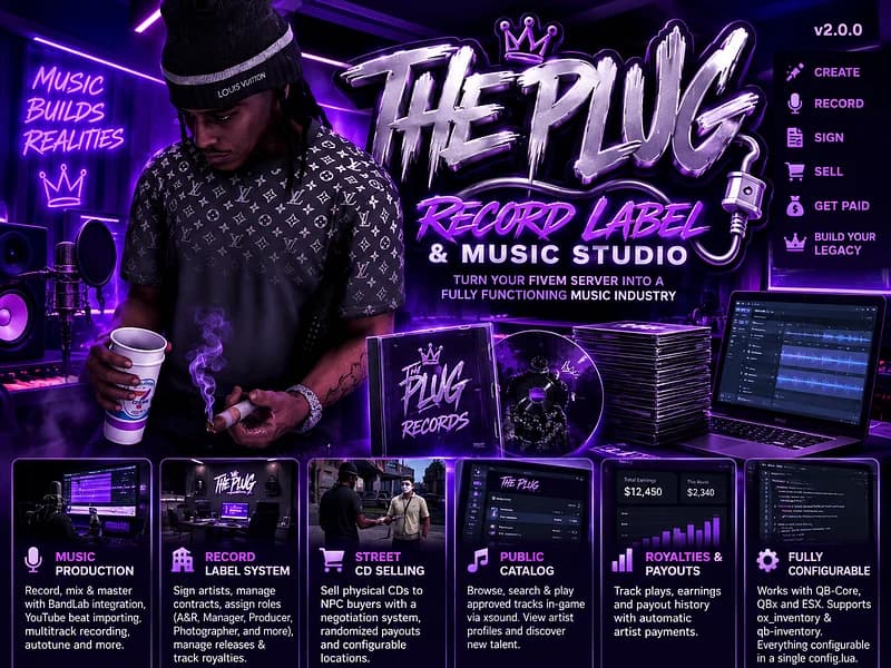 THEPLUG RECORD LABEL SCRIPT